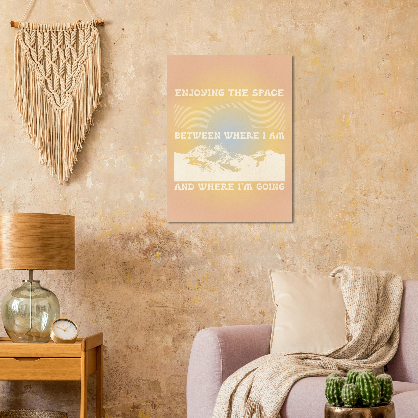 Enjoying the Space Between Where I Am and Where I'm Going – Print
