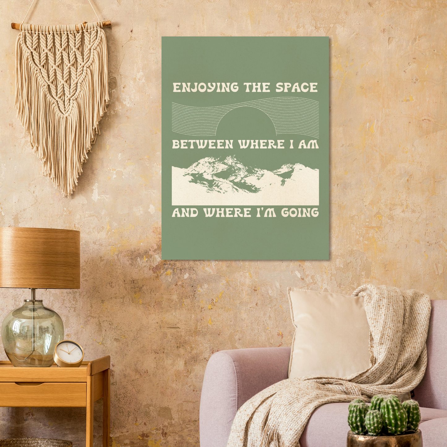 Enjoying the Space Between Where I Am and Where I'm Going – Print