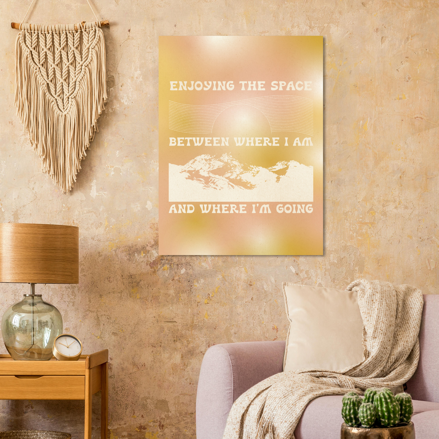Enjoying the Space Between Where I Am and Where I'm Going – Print