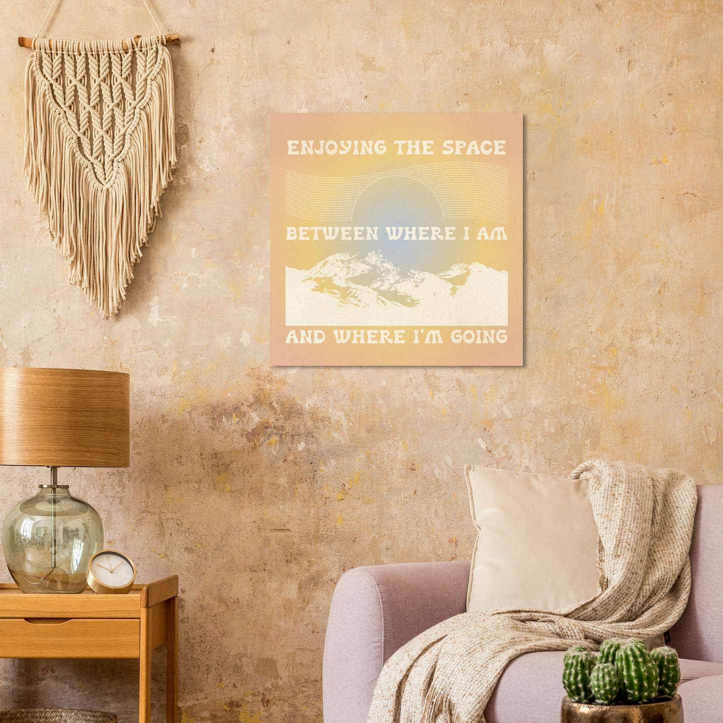 Enjoying the Space Between Where I Am and Where I'm Going – Print