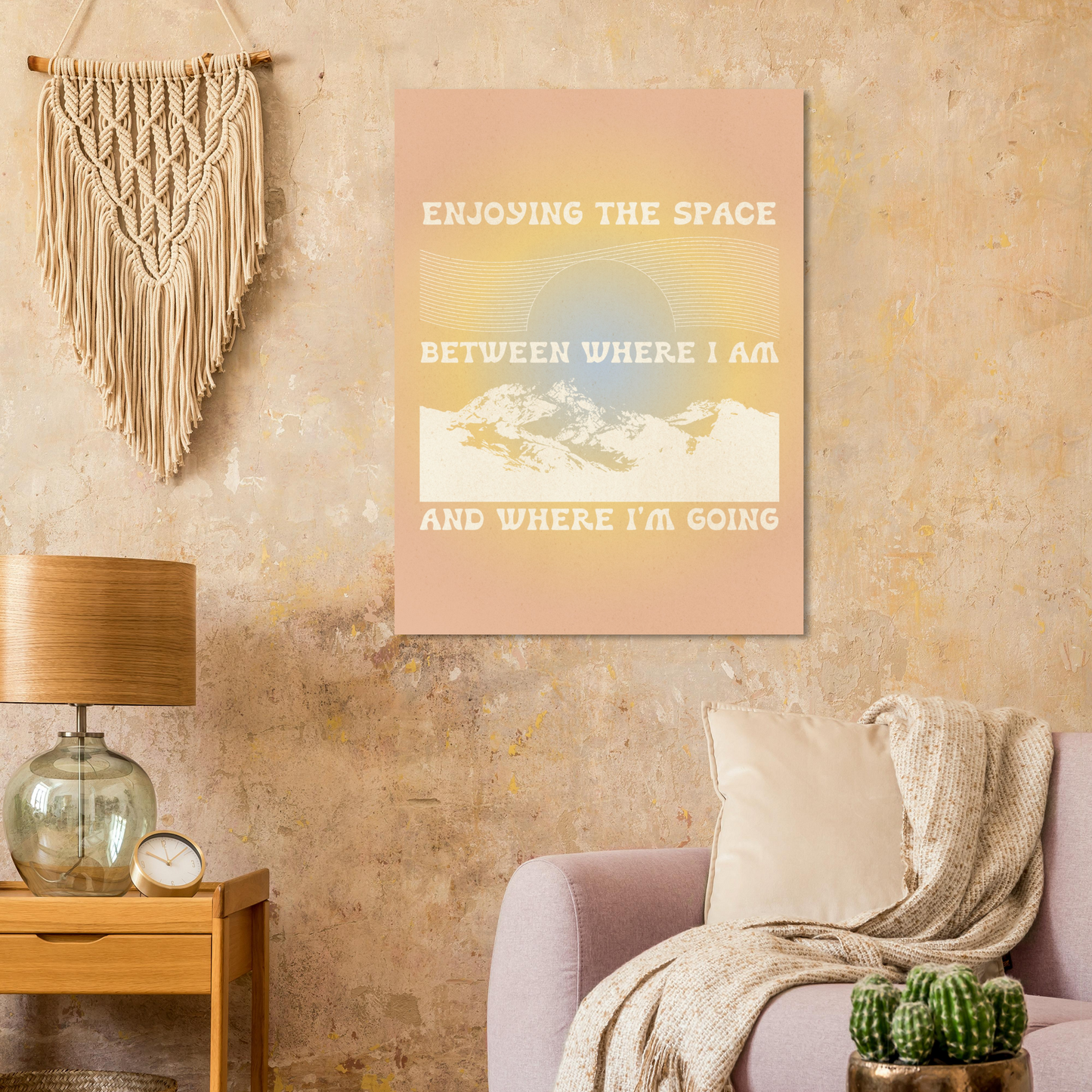 Enjoying the Space Between Where I Am and Where I'm Going – Print