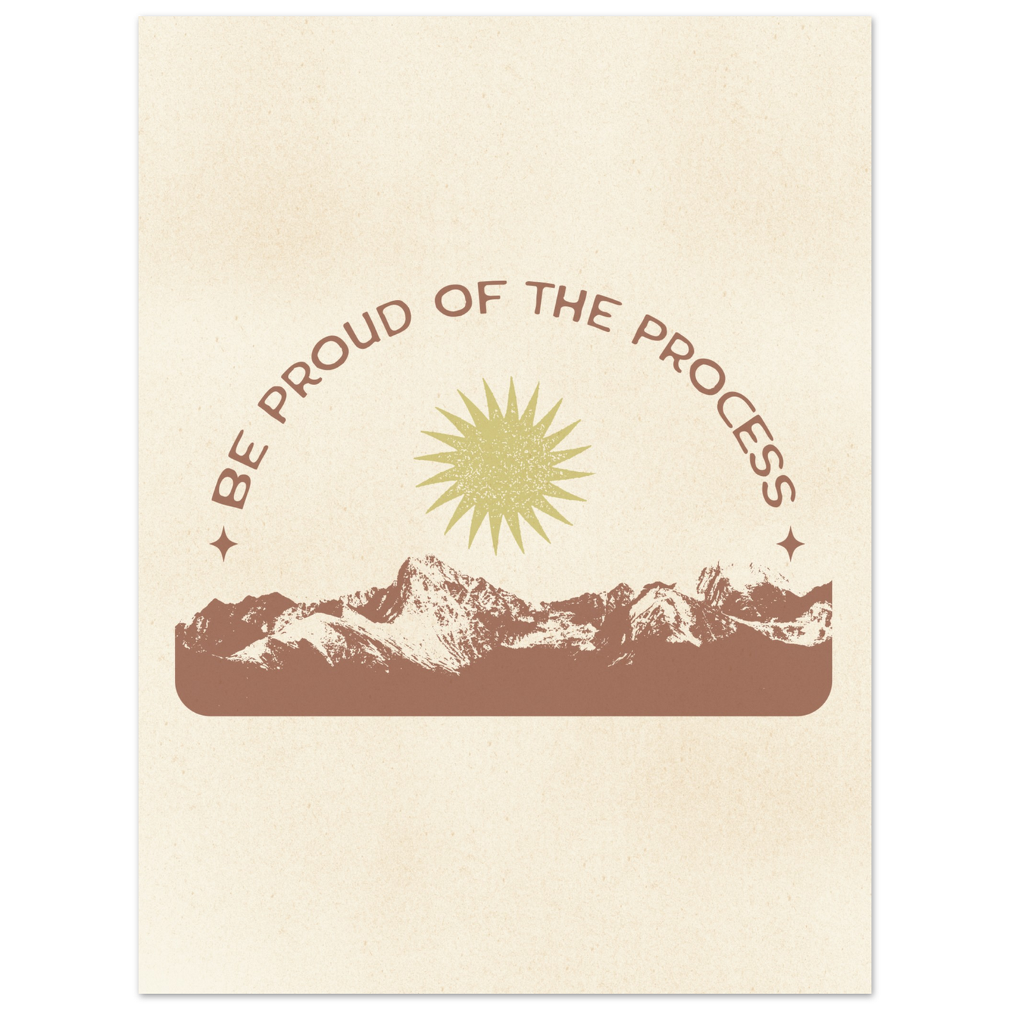 Be Proud of the Process – Print