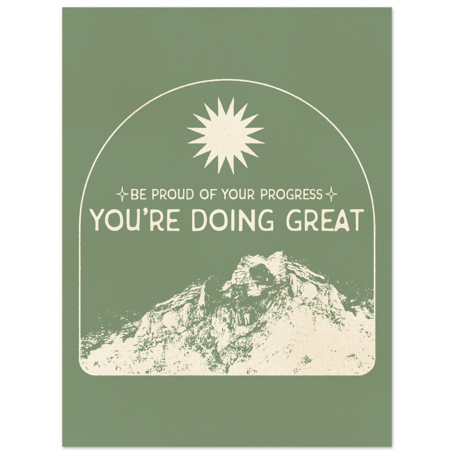 Be Proud of Your Progress – Print
