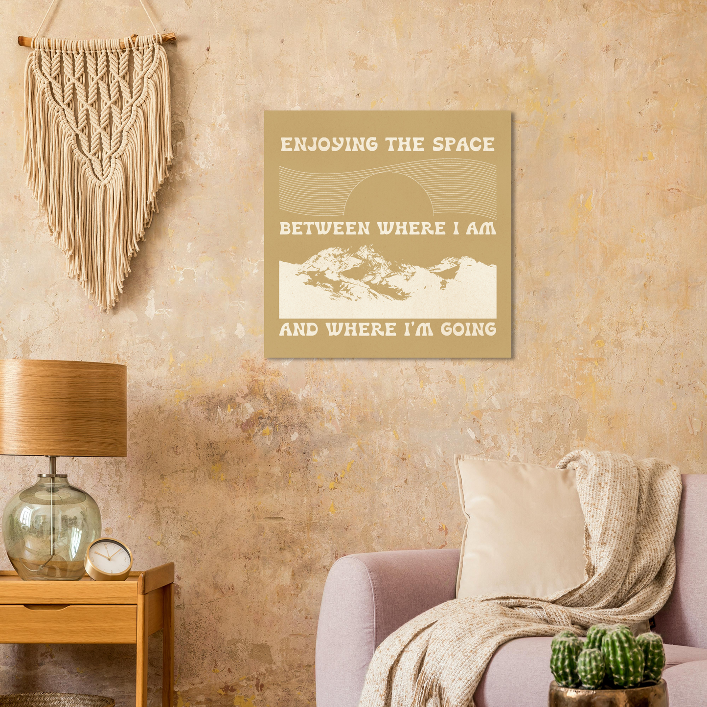 Enjoying the Space Between Where I Am and Where I'm Going – Print