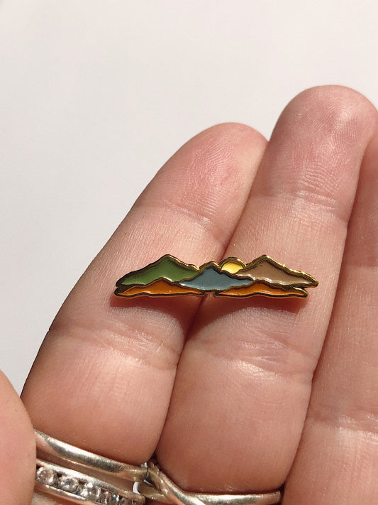 Mini Mountain Enamel Pin