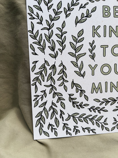 Be Kind to Your Mind – Print