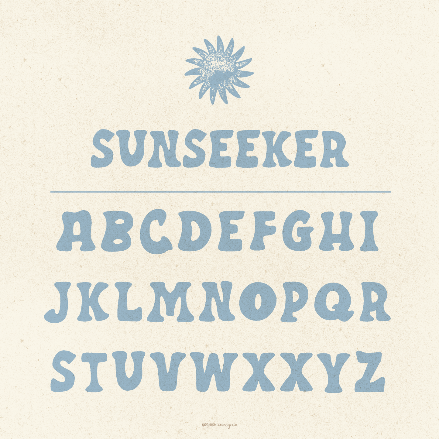 'Sunseeker' Font (Digital Download)