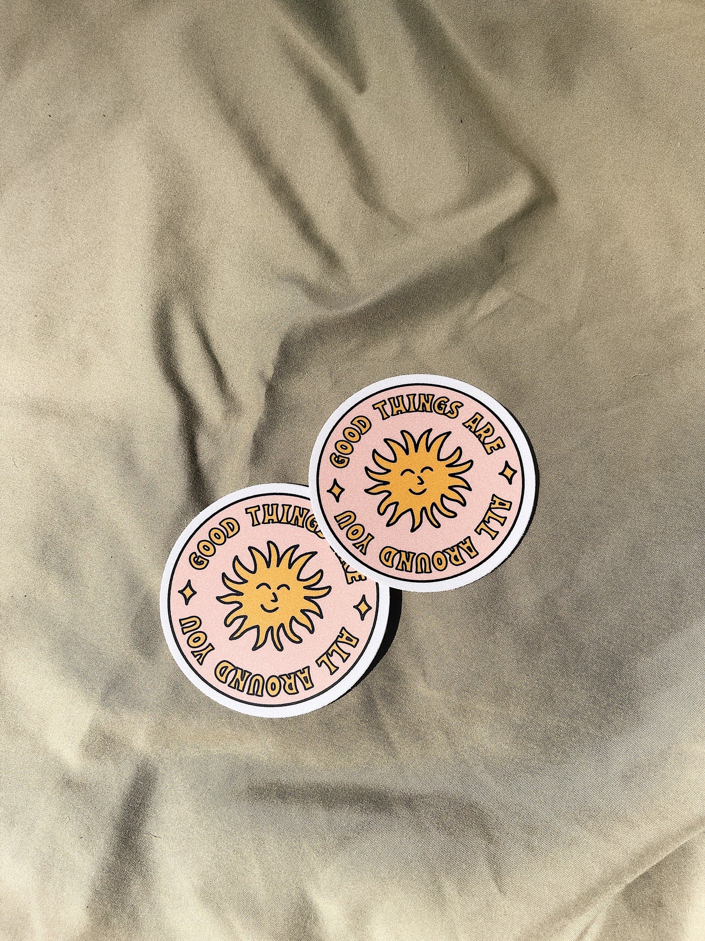 Good Things Are All Around – Happy Sun Sticker