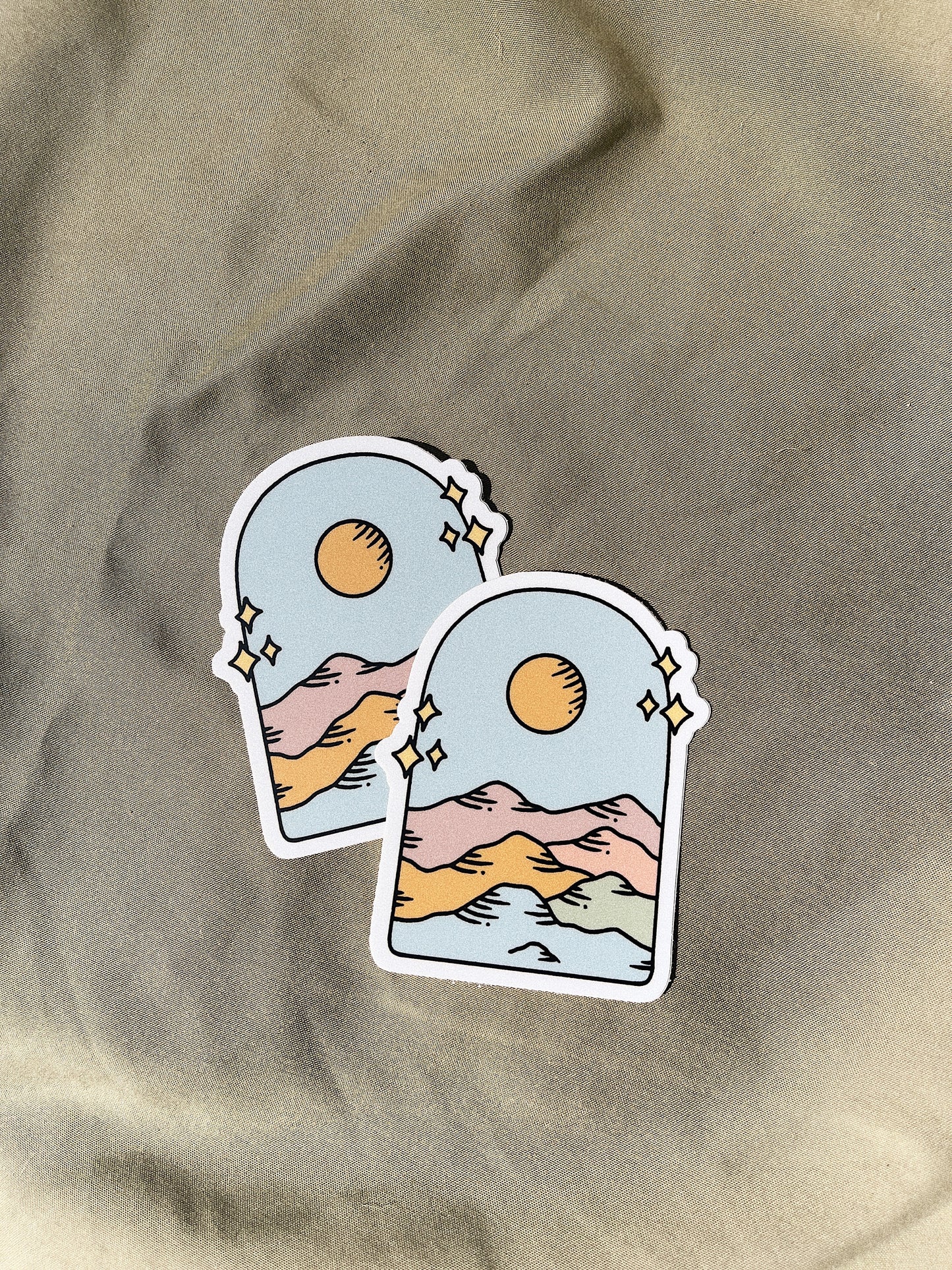 Sparkly Mountain Sticker