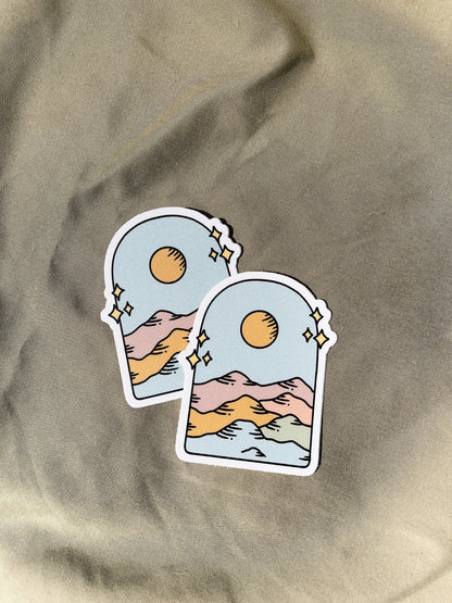 Sparkly Mountain Sticker