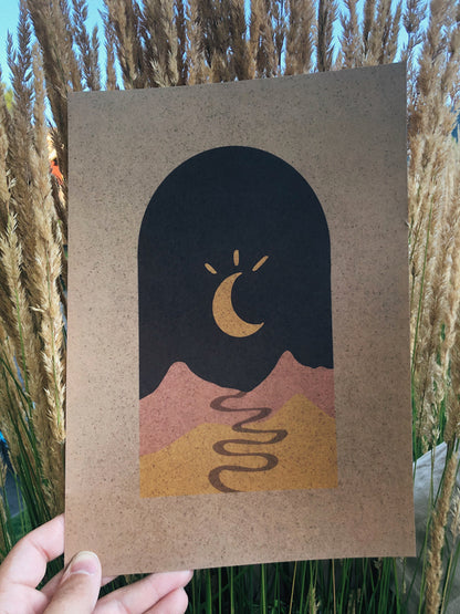 Desert Moon Print