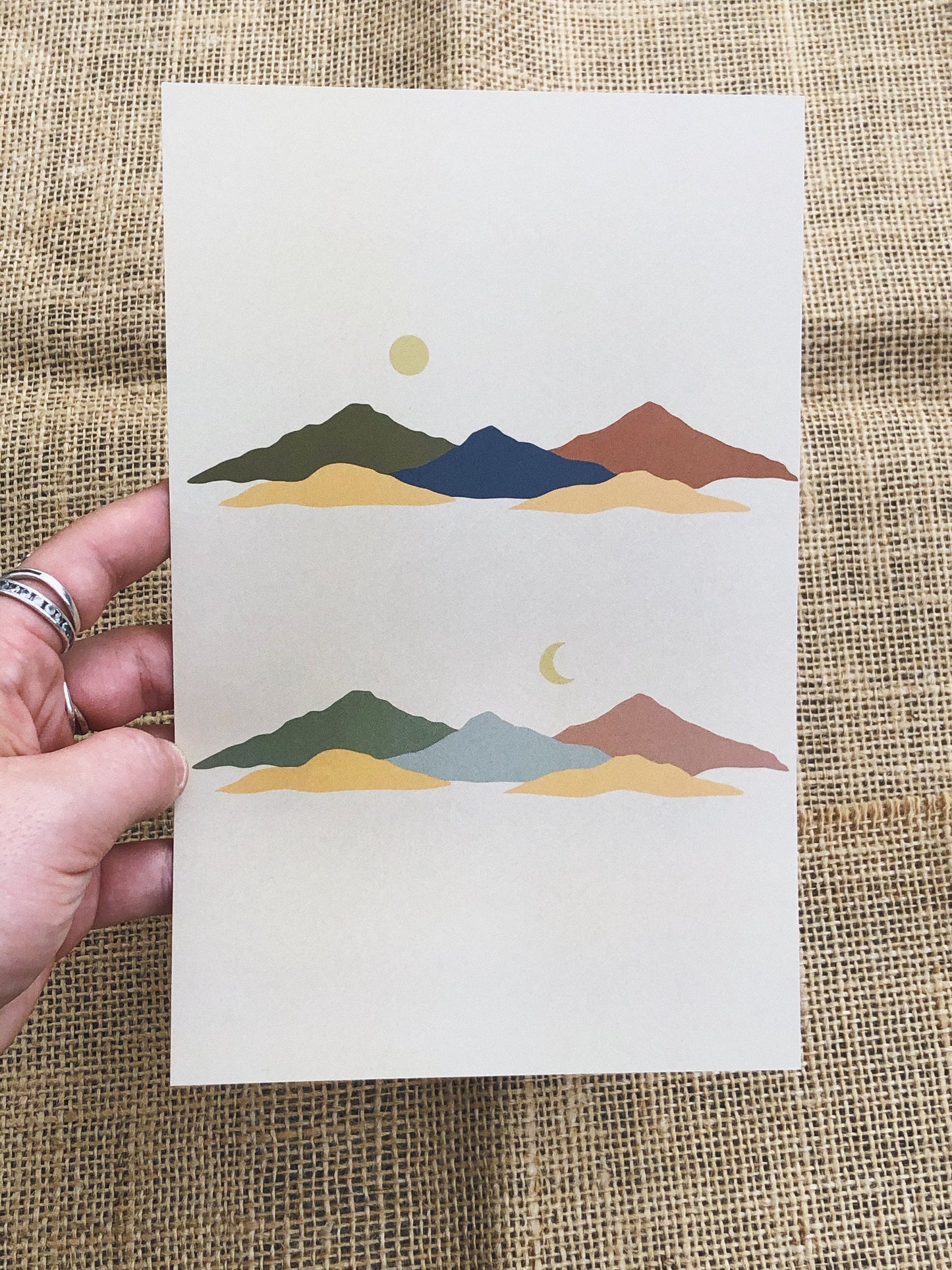 Double Mountain Art Print