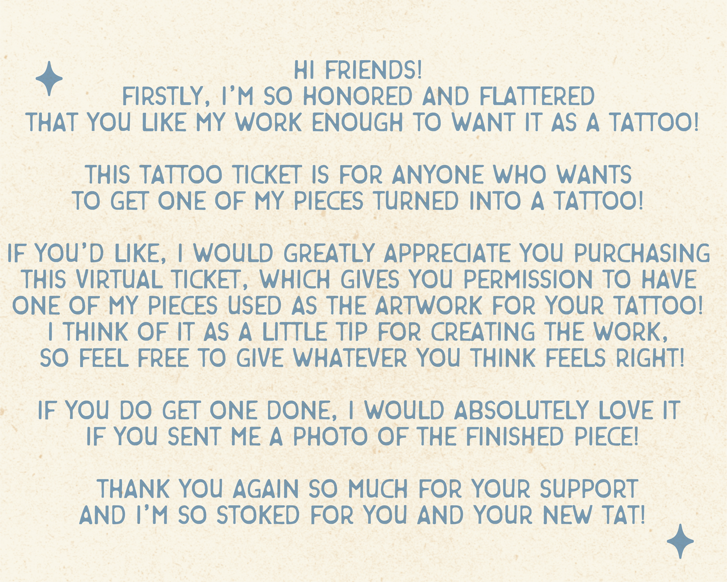 Tattoo Ticket